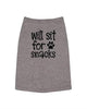 Will Sit for Snacks Dog Shirt by Anchored Grace Boutique