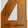 Framed Autographed/Signed Ricky Williams 35x39 1998 Heisman Texas Longhorns White Football Jersey JSA COA