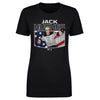 Jack Hughes New Jersey American Flag WHT by 500 LEVEL