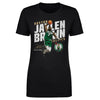 Jaylen Brown Boston Celtics Slant WHT by 500 LEVEL