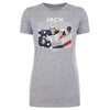 Jack Hughes New Jersey American Flag WHT by 500 LEVEL