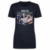 Jack Hughes New Jersey American Flag WHT by 500 LEVEL