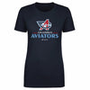 Columbus Aviators Primary Logo WHT by 500 LEVEL