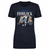 Jess Fishlock Seattle Reign FC Cracked Number WHT by 500 LEVEL