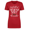 Christmas I'm Full Of Holiday Spirit WHT by 500 LEVEL