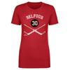 Ed Belfour Chicago 30 Goalie Sticks WHT by 500 LEVEL
