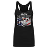 Jack Hughes New Jersey American Flag WHT by 500 LEVEL