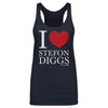Stefon Diggs New England I Love WHT by 500 LEVEL