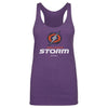 Orlando Storm Primary Logo WHT by 500 LEVEL