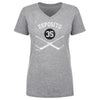 Tony Esposito Chicago 35 Goalie Sticks WHT by 500 LEVEL