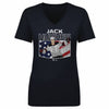 Jack Hughes New Jersey American Flag WHT by 500 LEVEL