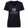 Columbus Aviators Primary Logo WHT by 500 LEVEL