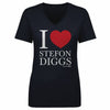 Stefon Diggs New England I Love WHT by 500 LEVEL
