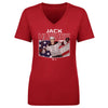 Jack Hughes New Jersey American Flag WHT by 500 LEVEL