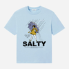 Women's "Salty Girl" Vintage T-Shirt – Trendy Umbrella Top for Her by Dog Mom Hat