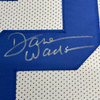 Framed Autographed/Signed Darren Woodson 35x39 Dallas White Football Jersey JSA COA