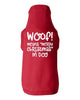 Woof Means Merry Christmas in Dog Shirt by Anchored Grace Boutique