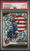 Graded 2020 Panini Mosaic Tyrese Maxey #259 Fast Break Silver Rookie RC Basketball Card PSA 10 Gem Mint