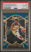 Graded 2020-21 Panini Select Anthony Edwards #61 Blue Prizm Rookie RC Basketball Card PSA 10 Gem Mint