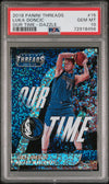 Graded 2018 Panini Threads Luka Doncic #15 Our Time Dazzle Rookie RC Basketball Card PSA 10 Gem Mint