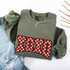 XOXO Checkered Valentine Sweatshirt – Furry Style Printed Sweater by Adorb Custom Tees