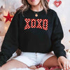 XOXO Checkered Valentine Sweatshirt – Furry Style Printed Sweater by Adorb Custom Tees