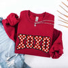 XOXO Checkered Valentine Sweatshirt – Furry Style Printed Sweater by Adorb Custom Tees