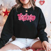 XOXO Sequins Valentine Sweatshirt – Faux Printed Sweater by Adorb Custom Tees