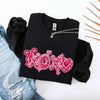 XOXO Sequins Valentine Sweatshirt – Faux Printed Sweater by Adorb Custom Tees