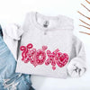 XOXO Sequins Valentine Sweatshirt – Faux Printed Sweater by Adorb Custom Tees