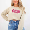 XOXO Sequins Valentine Sweatshirt – Faux Printed Sweater by Adorb Custom Tees