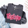 XOXO Sequins Valentine Sweatshirt – Faux Printed Sweater by Adorb Custom Tees