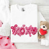 XOXO Sequins Valentine Sweatshirt – Faux Printed Sweater by Adorb Custom Tees