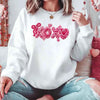 XOXO Sequins Valentine Sweatshirt – Faux Printed Sweater by Adorb Custom Tees