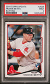 Graded 2014 Topps Update Mookie Betts #US26 Batting Rookie RC Baseball Card PSA 9 Mint