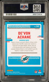 Graded 2023 Panini Donruss Devon Achane #365 Optic Preview Blue Scope Rookie RC Football Card PSA 10 Gem Mint