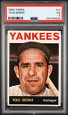 Graded 1964 Topps Yogi Berra #21 Baseball Card PSA 5 Excellent