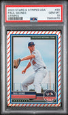 Graded 2023 Panini Stars & Stripes USA Paul Skenes #80 Stripes Rookie RC Baseball Card PSA 10 Gem Mint