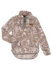 Sherpa Half Zip Pullover Camo Design Size Youth Large - 0225-YTH-PULL-YNCK-CAMOWHT by DoodleBug's