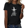 "Yes I Can Drive a Stick" Witch T-Shirt - Funny Halloween Graphic Tee by Dog Mom Hat