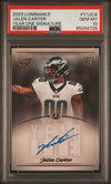 Graded 2023 Panini Luminance Jalen Carter #Y1JCA Year One Signature Auto Rookie RC Football Card PSA 10 Gem Mint