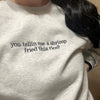 You Tellin Me a Shrimp Fried This Rice Embroidered Sweatshirt - Funny Hoodie, Gifts for Him and Her by Dog Mom Hat