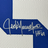 Framed Autographed/Signed Jack Youngblood HOF 01 35x39 Los Angeles LA White Football Jersey JSA COA