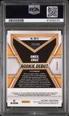 Graded 2022 Panini Mosaic Oneil Cruz #RD5 Rookie Debut Orange Fluorescent #/99 RC Baseball Card PSA 10 Gem Mint