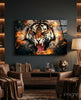 Anger of a Tiger Glass Wall Art by Insigneart USA