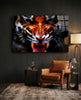 Anger of a Tiger Glass Wall Art by Insigneart USA