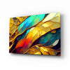 Vibrant Mosaic Leaves Glass Wall Art by Insigneart USA