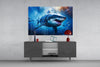 Shark Glass Wall Art by Insigneart USA