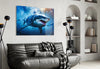 Shark Glass Wall Art by Insigneart USA