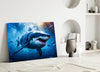 Shark Glass Wall Art by Insigneart USA